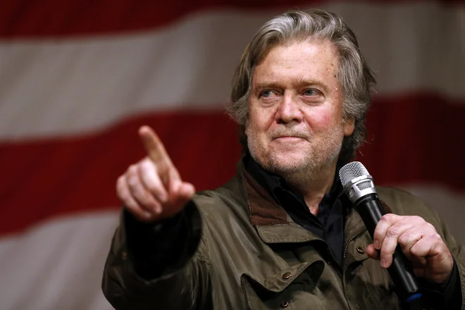 Bannon je velik nasprotnik projekta Evropska unija. FOTO: Jonathan Bachman/Reuters