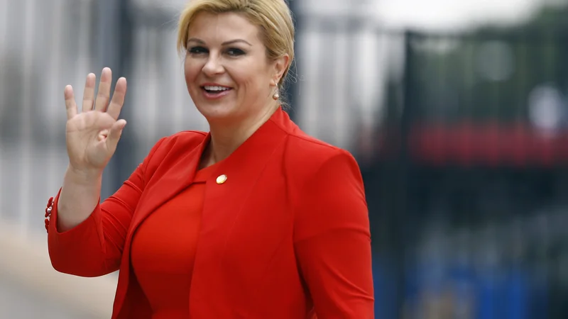 Hrvaška predsednica Kolinda Grabar Kitarović pravi, da je BiH druga domovina hrvaškega naroda. FOTO: Kacper Pempel/Reuters
