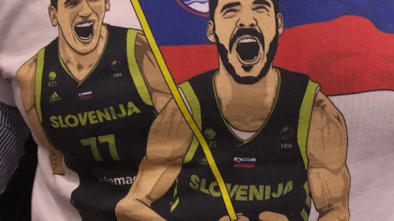 Fotografija: Luka Dončić in Goran Dragić - I feel Slovenia. FOTO: Will Manso / Twittter