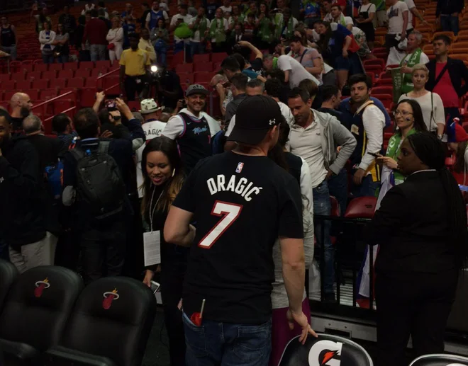 Goran Dragić je zelo pribljubljen med navijači Miamija. FOTO: Mojca Pišek