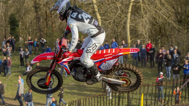 Fotografija: Tim Gajser nadaljuje niz uvrstitev na stopničke. FOTO: HRC