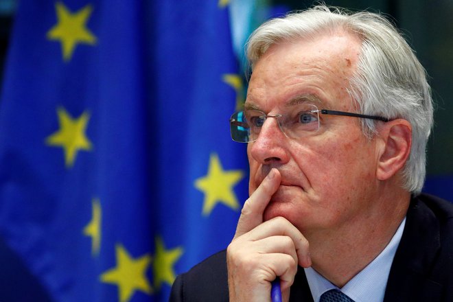Glavni pogajalec EU za brexit Michel Barnier pravi, da je sedemindvajseterica zdaj pripravljena na brexit brez dogovora. FOTO: François Lenoir/Reuters