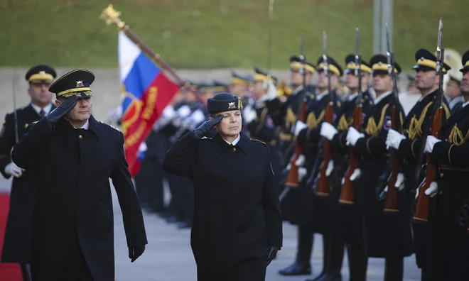 Načelnica generalštaba slovenske vojske Alenka Ermenc FOTO: Jože Suhadolnik/Delo