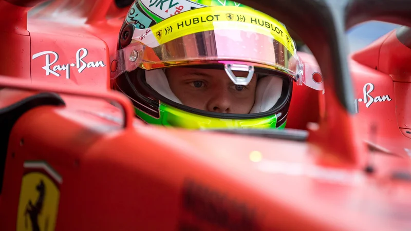 Fotografija: Mick Schumacher je na testiranju formule 1 opozoril na svojo nadarjenost. FOTO: AFP