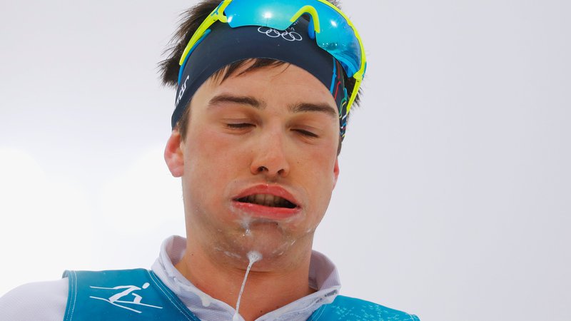 Fotografija: Avstrijec Max Hauke, ki so ga ujeli pri uporabi dopinga, bo za lajšanje »duševnih« bolečin prejel 500 evrov. FOTO: Reuters