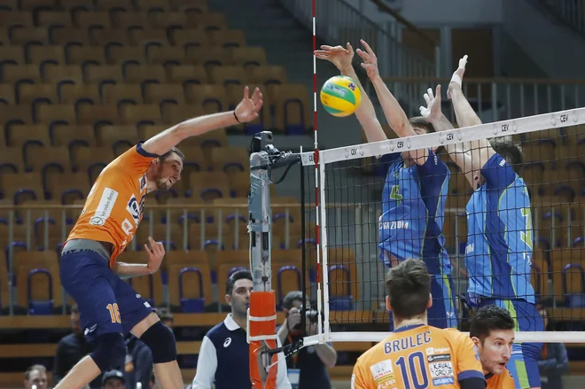 Jan Pokeršnik (ACH Volley) je dosegel 24 točk. FOTO: Leon Vidic