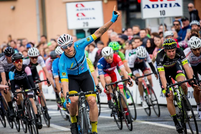 Lanski zmagovalec dirke Filippo Fortin. FOTO: Vid Ponikvar/Sportida