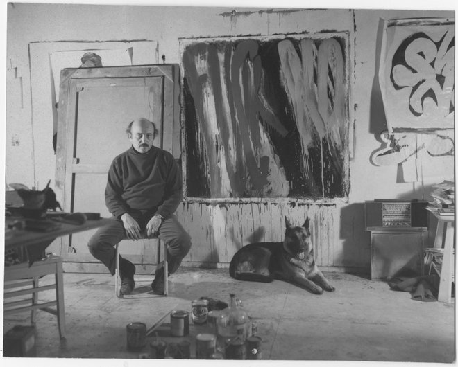 Boris Lurie v svojem studiu leta 1962. FOTO: arhiv BLAF