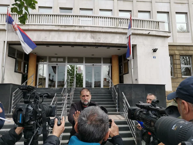 Vukašin Obradović, nekdanji predsednik Neodvisnega združenja novinarjev Srbije: Bojim se, da nismo prepoznali mehanizma, s katerim država odloči, da bo nekega novinarja ubila in to tudi naredi. Foto M. Z.