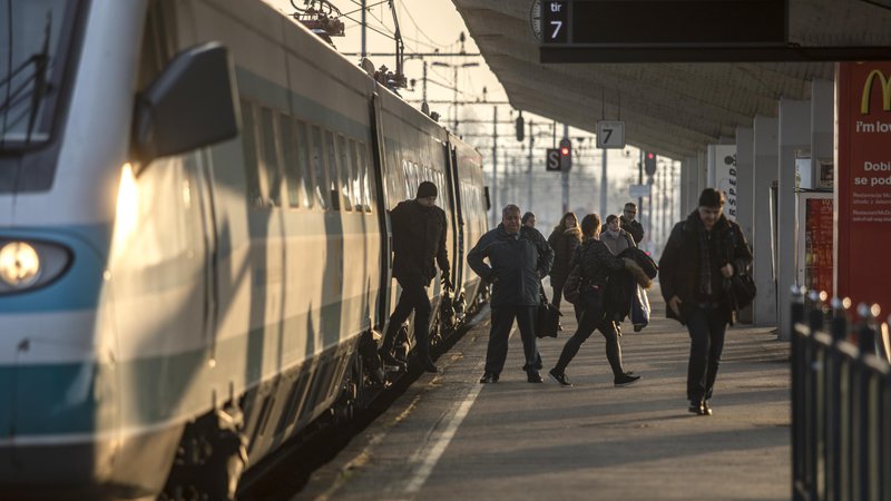 Fotografija: Sama z mladci na mednarodnem vlaku za Dunaj nisem bila v nikakršni povezavi. FOTO: Voranc Vogel/delo