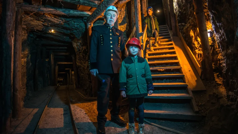 Fotografija: Danes se po Antonijevem rovu obiskovalci podajo v podzemni svet drugega največjega rudnika živega srebra na svetu. FOTO: Matej Peternelj