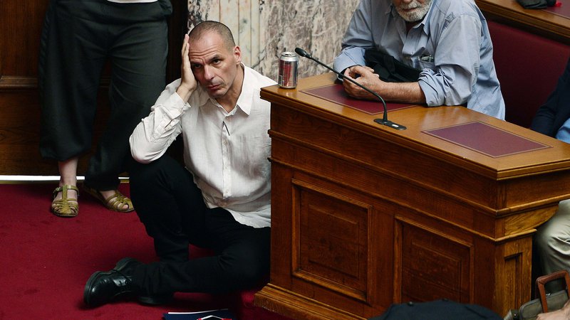Fotografija: Janis Varufakis je bil grški finančni minister od januarja do julija 2015. FOTO: AFP