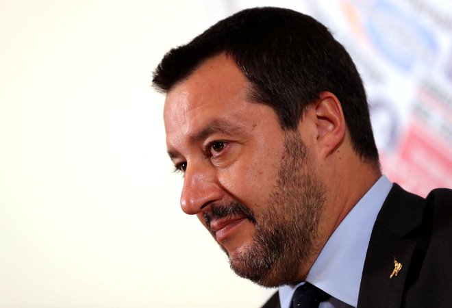 Matteo Salvini se je sestal z voditelji desnice iz Nemčije, Finske in Danske. FOTO: Tony Gentile/Reuters