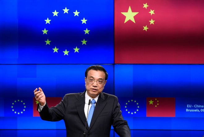 Kot je dejal kitajski premier, je skupna izjava dobra tako za Kitajsko kot za enotnost EU. FOTO: AFP