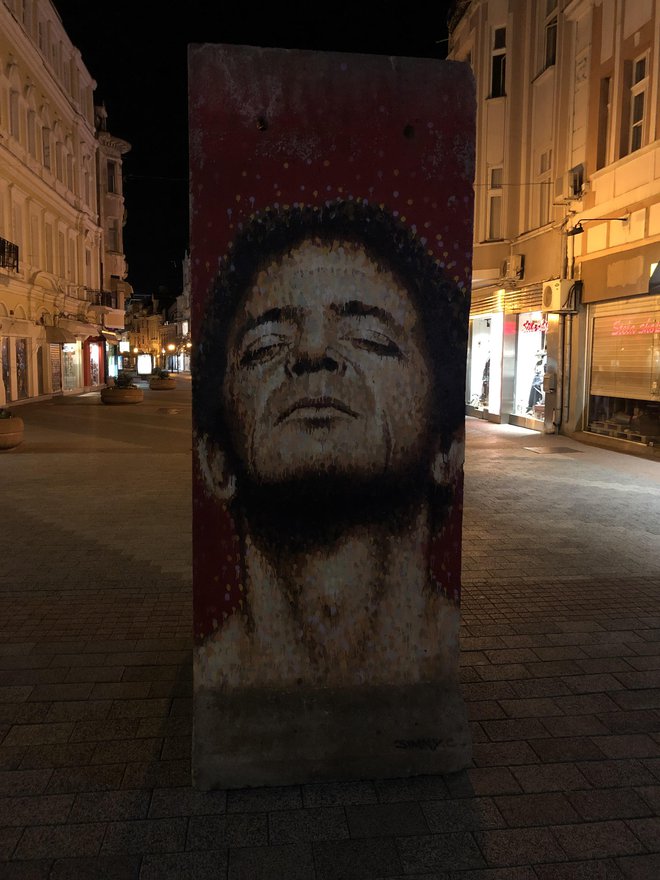 Lou Reed na berlinskem zidu. FOTO: Aljaž Vrabec