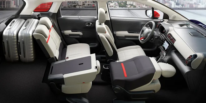 S preklopom sedežev pridobite 2,40 m dolg prostor za nakladanje. Foto: Citroen