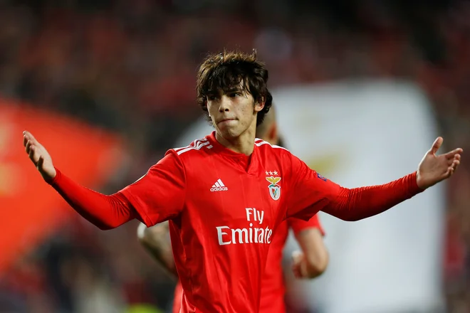 Benficin as Joao Felix je zabil tri gole Frankfurtu. FOTO: Reuters