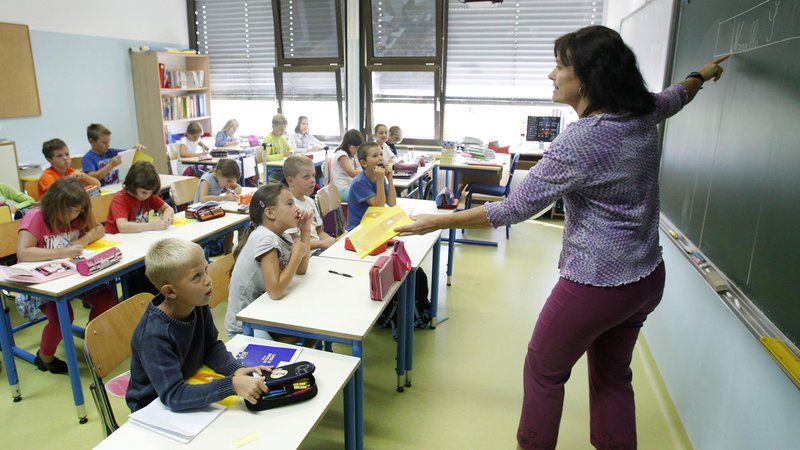 Fotografija: V zasebnih šolah opozarjajo, da je razširjeni program za učence res izbira, za šole pa je obvezen. FOTO: Leon Vidic/Delo