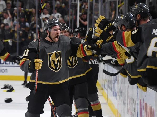 Mark Stone je za Vegas Golden Knights dosegel tri gole in prispeval še dve podaji. FOTO: AFP