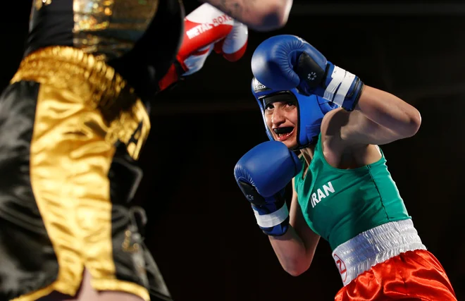 Pomerila se je s Francozinjo Anne Chauvin. FOTO: Stephane Mahe/Reuters