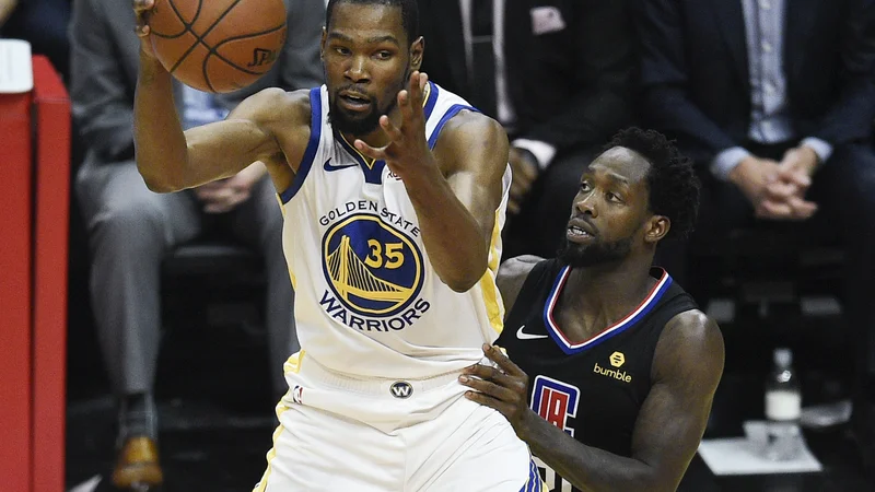 Fotografija: Kevin Durant je za zmago Bojevnikov dosegel 38 točk. FOTO: Usa Today Sports