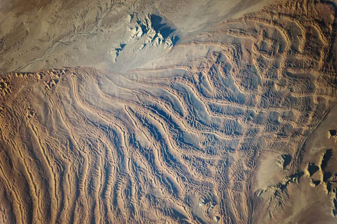 Namibsko peščeno morje. FOTO: Nasa