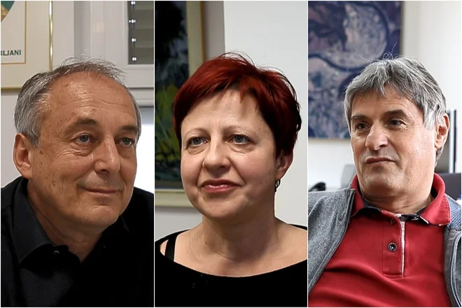 V naši evropski anketi so sodelovali župan občine Dol pri Ljubljani Željko Savič, vodja občinske pisarne občine Ivančna gorica Tatjana Markelj in načelnik Upravne enote Litija Bojan Babič. FOTO: Delo