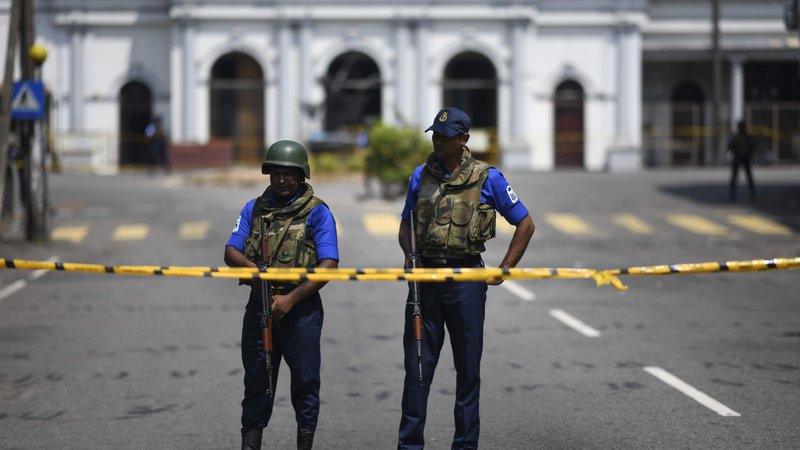 Fotografija: Šrilanko je minuli konec tedna pretreslo več eksplozij v cerkvah in hotelih. FOTO: AFP