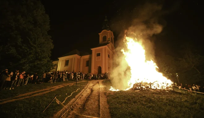 Lanskoletni prvomajski kres na Rožniku. FOTO: Jože Suhadolnik