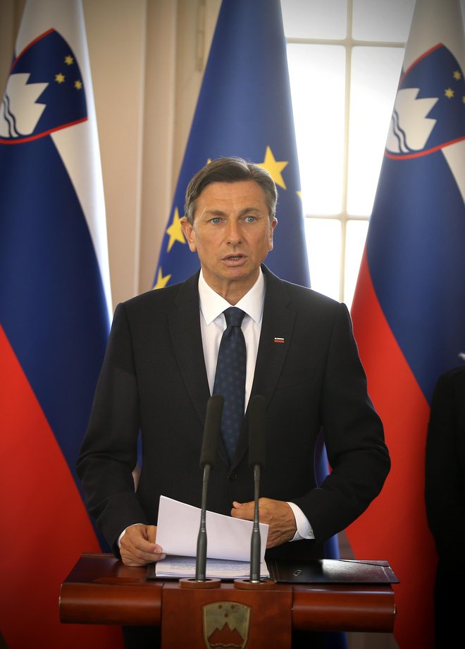 Predsednik republike Borut Pahor: Sredi prejšnjega stoletja je bilo slovenskemu narodu namenjeno, da se ga uniči ali podjarmi. FOTO: Jože Suhadolnik