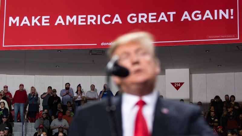Fotografija: Donald Trump je govoril v Wisconsinu. FOTO: AFP