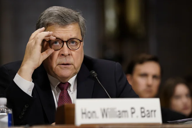Rusko vpletanje brez vsakega dvoma potrjuje tudi William Barr.&nbsp;FOTO: Aaron P. Bernstein/Reuters