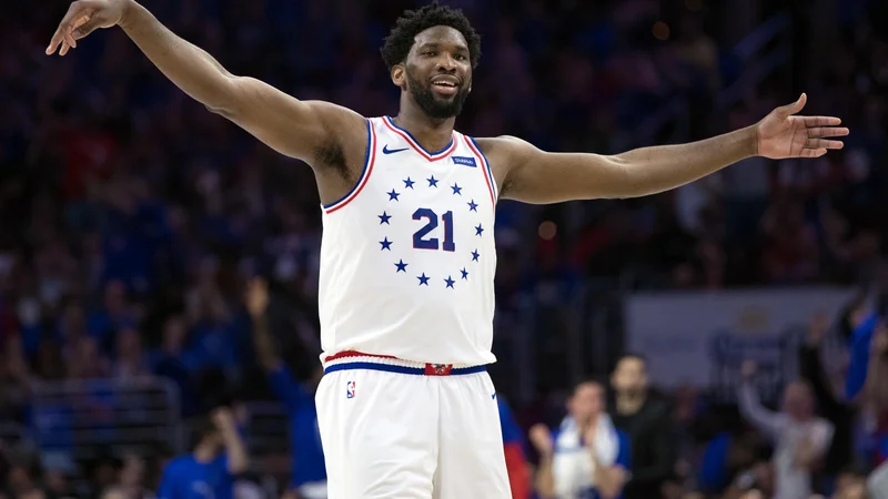 Fotografija: Joel Embiid je bil glavni junak. FOTO: Reuters