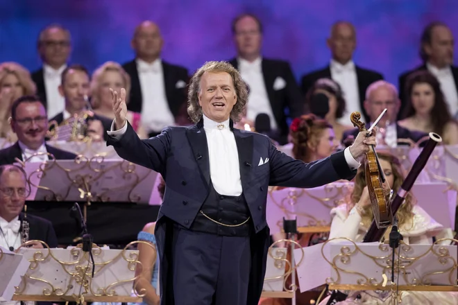 André Rieu ima vsakoleto serijo koncertov v domačem Maastrichtu.<br />
Foto: Marcel Van Hoorn
