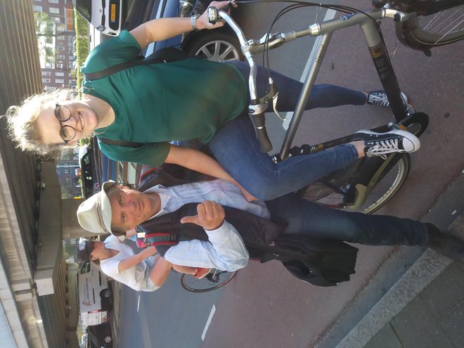 Na Nizozemskem je dobil prevoz s kolesom. Foto Miran Ipavec