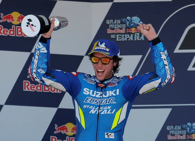 Alex Rins se ni pritoževal nad drugim mestom. FOTO: Reuters