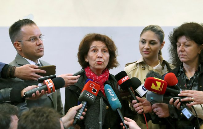 Kandidatka opozicije Gordana Siljanovska-Davkova. FOTO: REUTERS/Marko Djurica