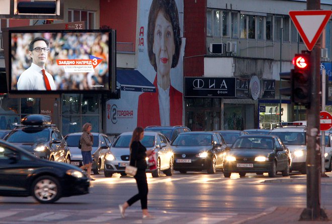Poraz Pendarovskega bi zahodne države videle kot korak nazaj za Severno Makedonijo. FOTO: REUTERS/Ognen Teofilovski 