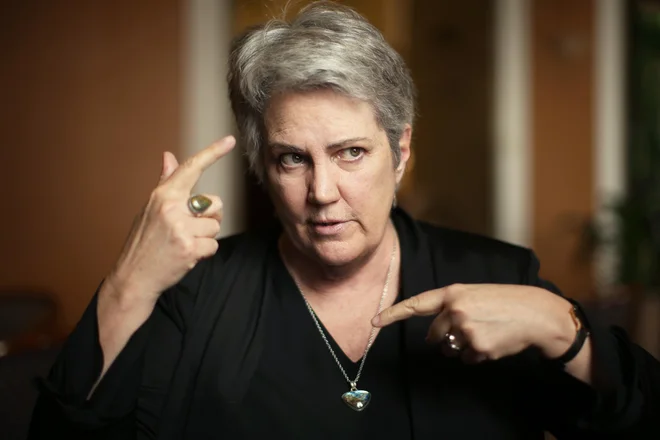 Virginia Tilley:&nbsp;Združeni narodi so vedno trdili, da je apartheid grožnja mednarodni skupnosti. Vsaj tako so trdili za Južnoafriško republiko, zato bi moralo enako veljati tudi za Izrael. FOTO: Jure Eržen