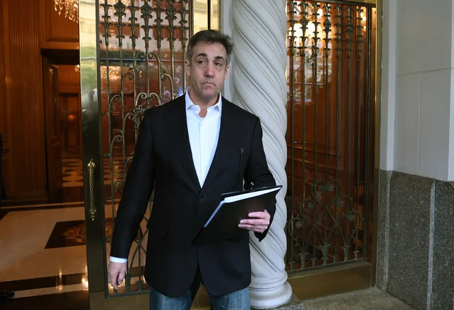Michael Cohen si najbolj želi, da bi proti koncu za družbo dobil tudi nekdanjega šefa. FOTO: Timothy A. Clary/Afp