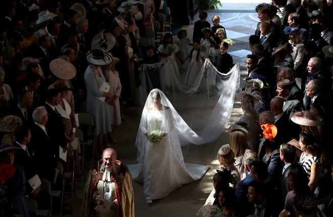 Pravljična poroka princa Harryja in Meghan Markle FOTO: Reuters