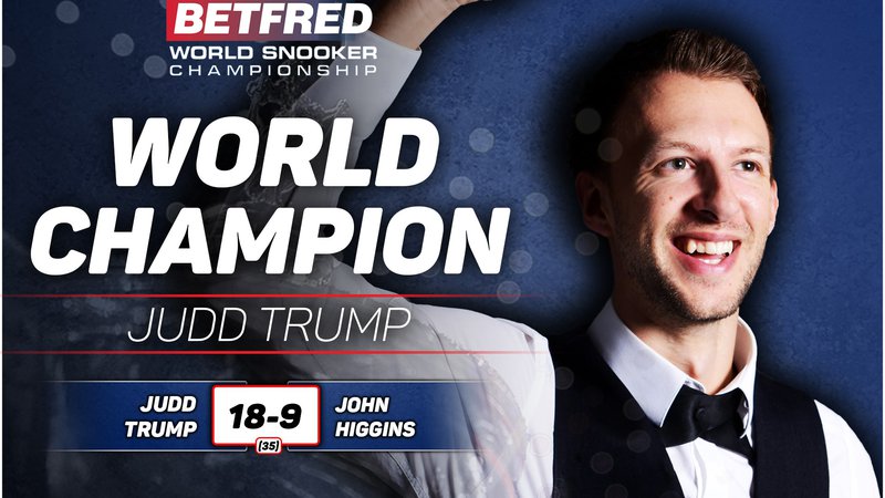 Fotografija: V finalu svetovnega prvenstva je Judd Trump premagal veterana Johna Higinsa. FOTO: World Snooker