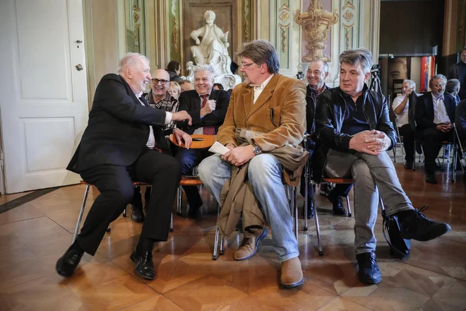 Pomembni akterji dogajanja pred tridesetimi leti Dimitrij Rupel, Igor Bavčar in Jožef Školč (na fotografiji z leve). FOTO: Uroš Hočevar