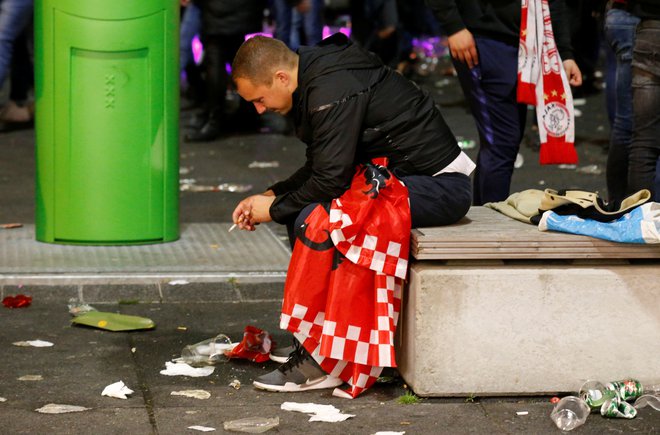 Ajaxovi navijači so bili po tekmi potrti. FOTO: Reuters