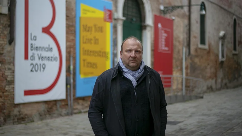 Fotografija: Slovenijo na 58. Beneškem bienalu zastopa Marko Peljhan FOTO: Matej Družnik