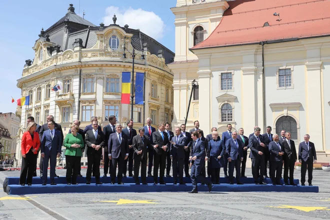 Vrh v Romuniji je bil načrtovan kot prvi po britanskem izstopu iz EU. FOTO: AFP