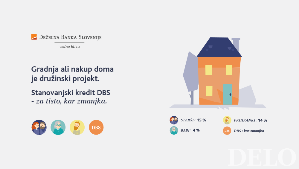 Fotografija: Želja po lastnem domu je pristna in globoko ukoreninjena že v naši kulturi. Foto: DBS