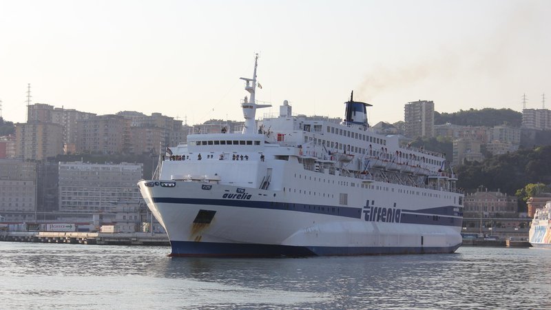 Fotografija: Trajekt Aurelia je iz Ancone izplul v sredo zvečer, v Splitu bi moral pristati naslednje jutro. FOTO: Wikipedija