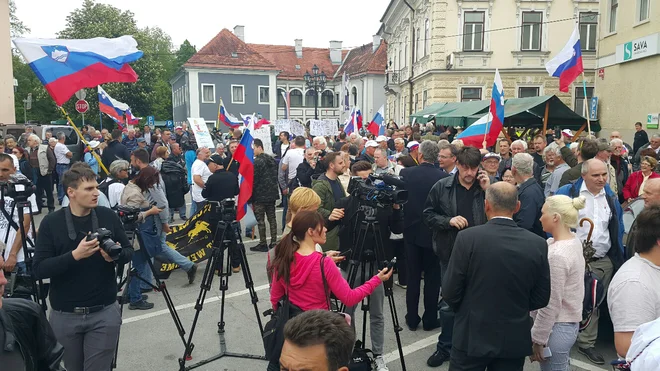 Protestni shod v Črnomlju. FOTO: Bojan Rajšek