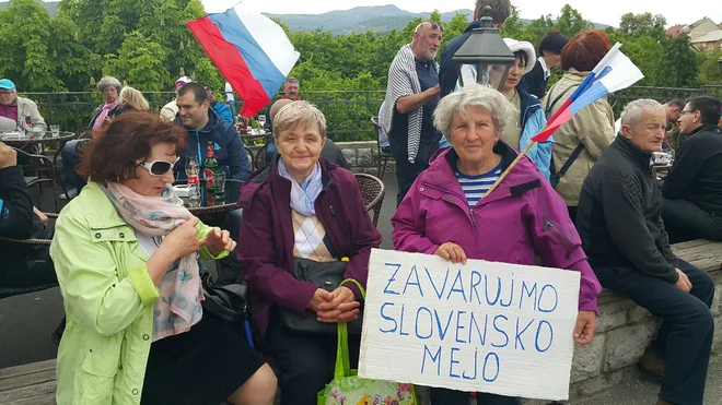 Protestni shod v Črnomlju. FOTO: Bojan Rajšek